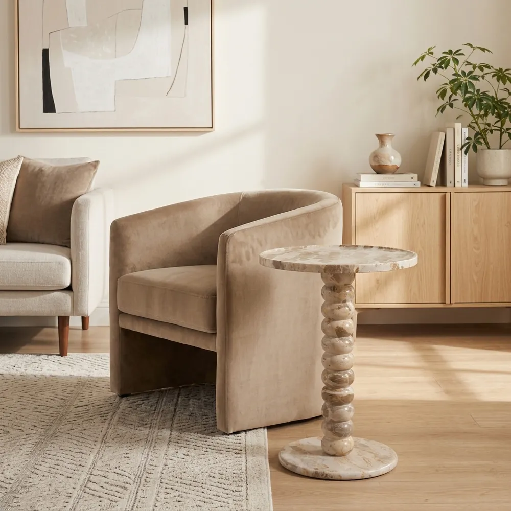 FINLEYCROSS BROWN TABLE 22 (IN)
