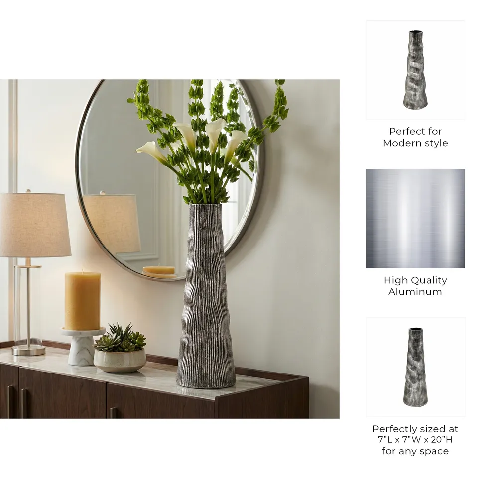 TATUMBURN GRAY VASE 20 (IN)