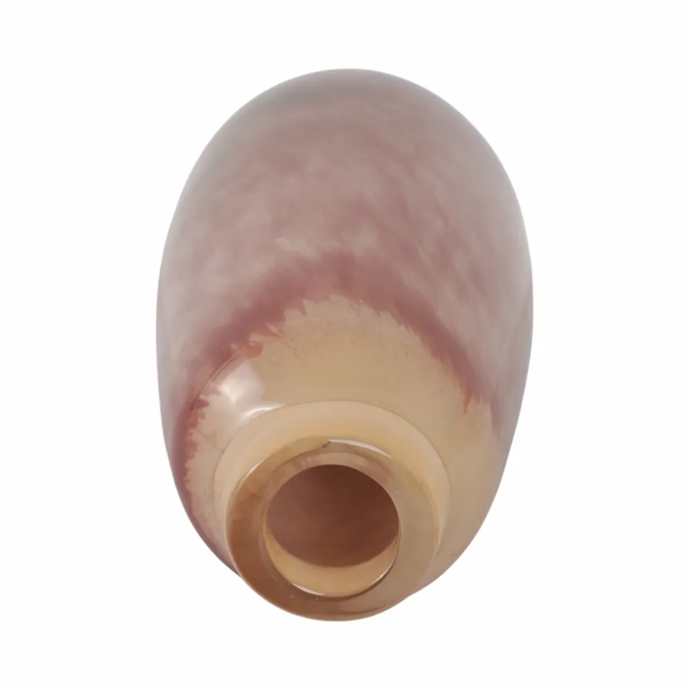 CLYDE PINK GLASS VASE 13 (IN)