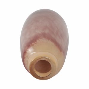 CLYDE PINK GLASS VASE 13 (IN) 7