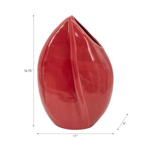 HAMMONDPORT RED VASE 17 (IN) 8