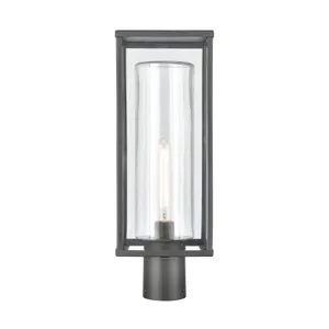 Augusta 19.75″ High 1-Light Outdoor Post Light - Matte Black 1