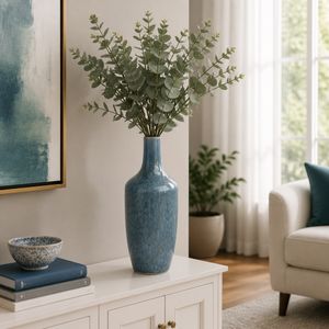 HENLEYSHAW TEAL VASE 17 (IN) 2