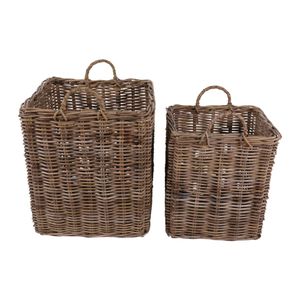 FULTONBROOK SET OF 2 BROWN STORAGE 23 (IN) 6