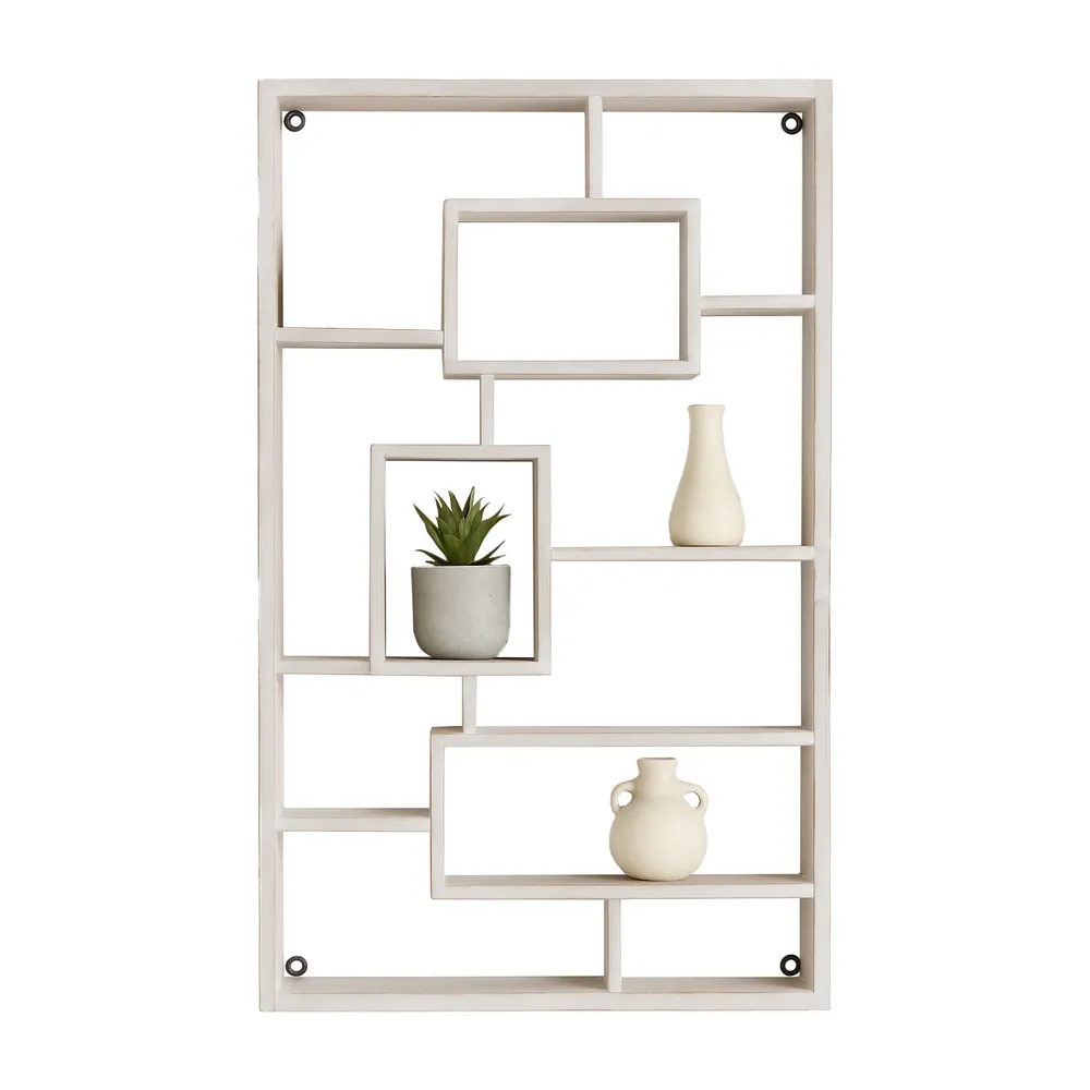 RAFETON WHITE WALL SHELF 39 (IN)