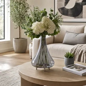 HAYFORDROSE SILVER GLASS VASE 17 (IN) 9