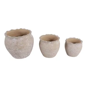 CORWINWORTH SET OF 3 BROWN PLANTER 8 (IN) 5