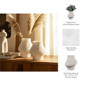 HARDENFIELD IVORY VASE 12 (IN) 10