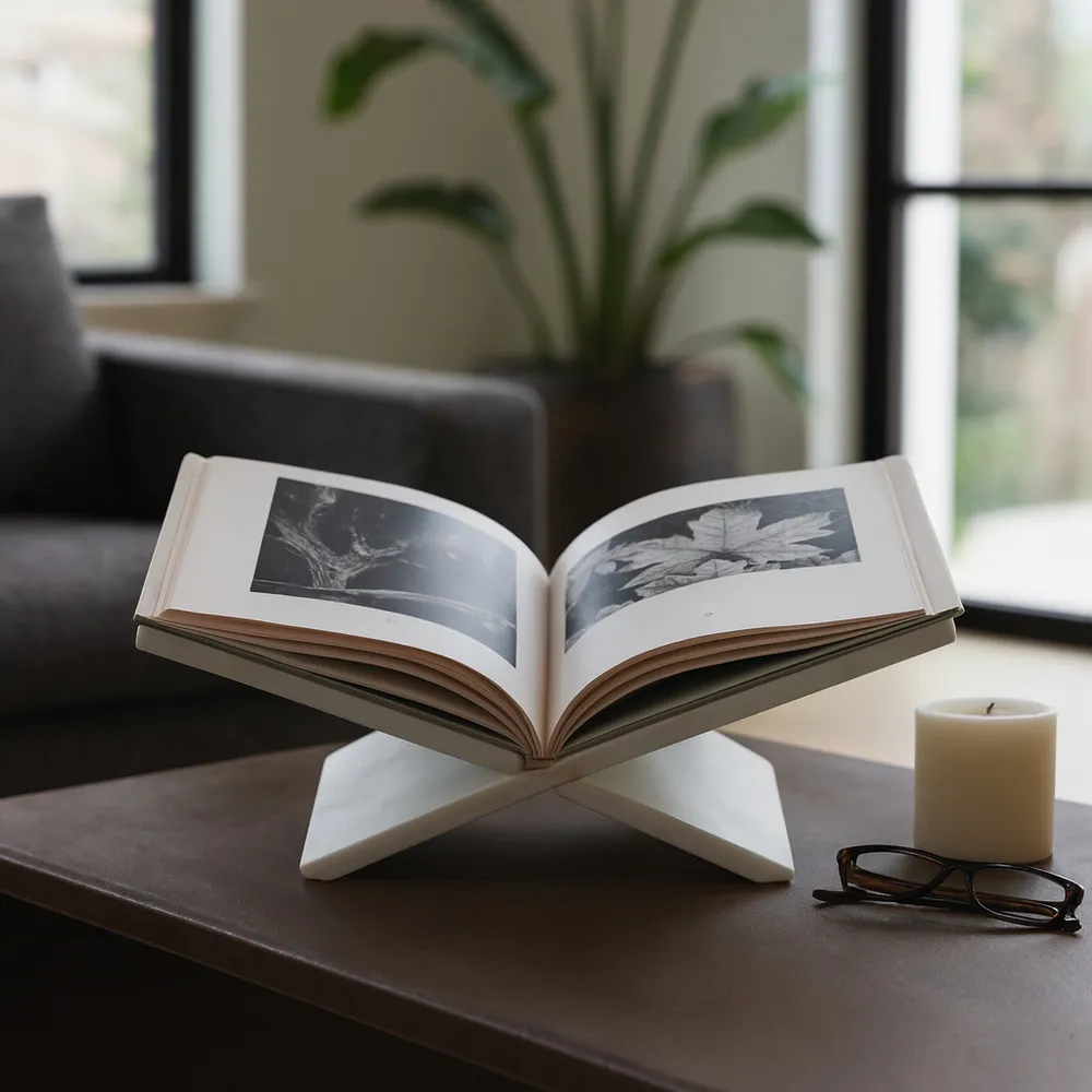HAVENRUN WHITE BOOKSTAND 5 (IN)