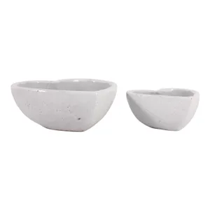 DEVONCLIFF SET OF 2 WHITE PLANTER 4 (IN) 1