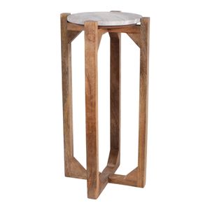 ELWYNOAK IVORY ACCENT TABLE 24 (IN) 1