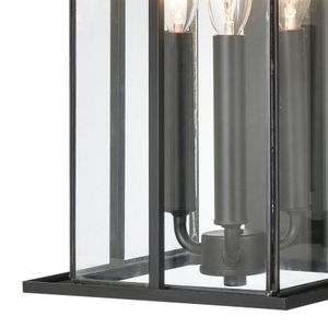 Oak Park 22'' High 3-Light Outdoor Sconce - Matte Black 3