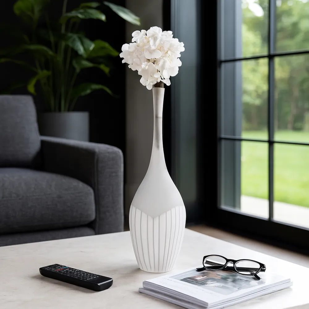 17" DULCET MEDIUM GLASS BOTTLE