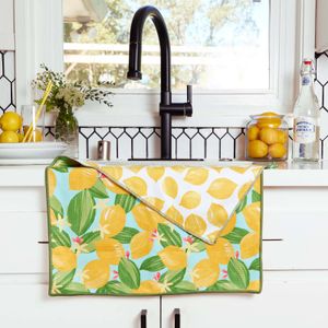Lemon Blossoms Eco Kitchen Tea Towel 3