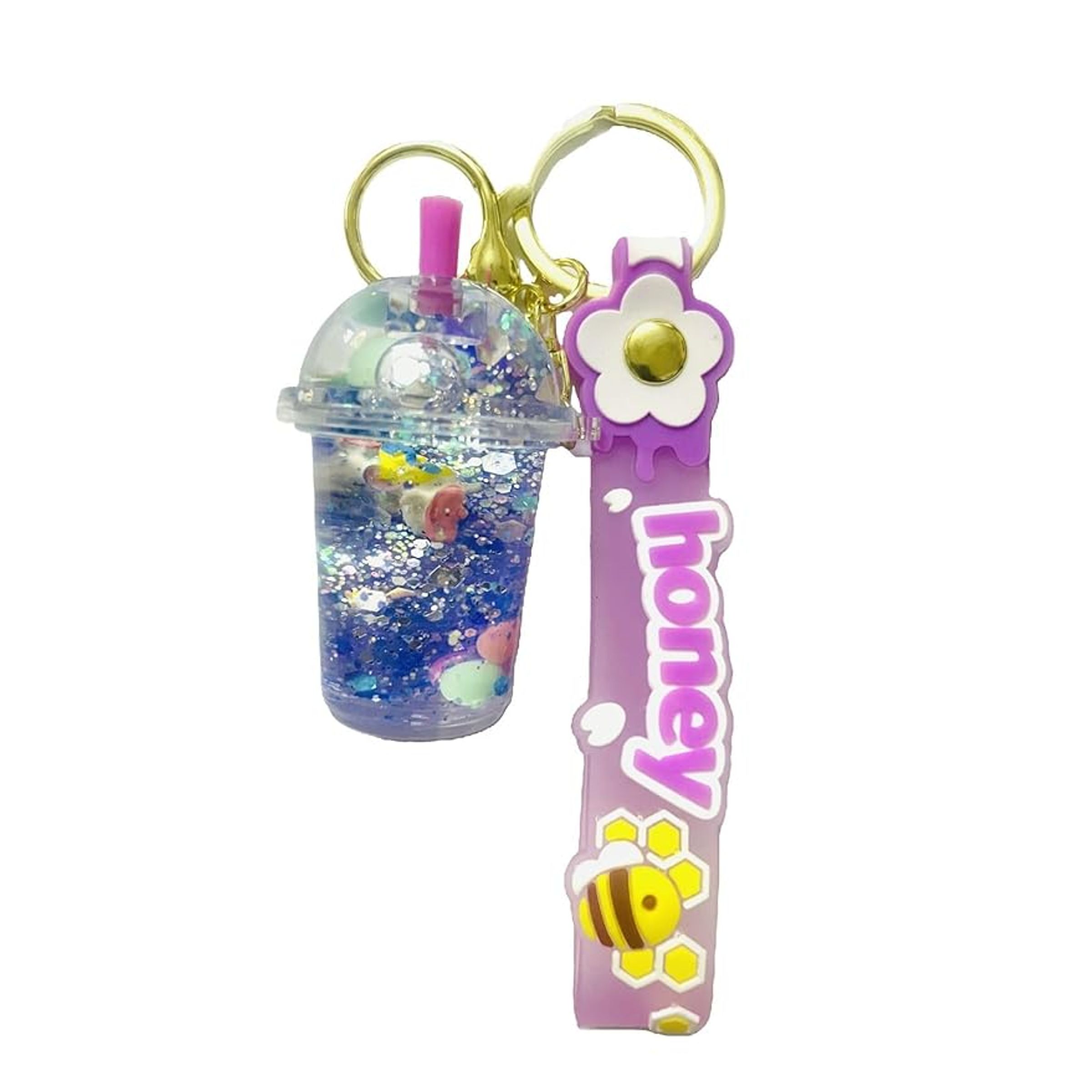 GLITTER KEYCHAIN - SNOWFLAKE