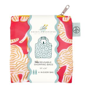 Elephants blu Reusable Shopping Bag 4