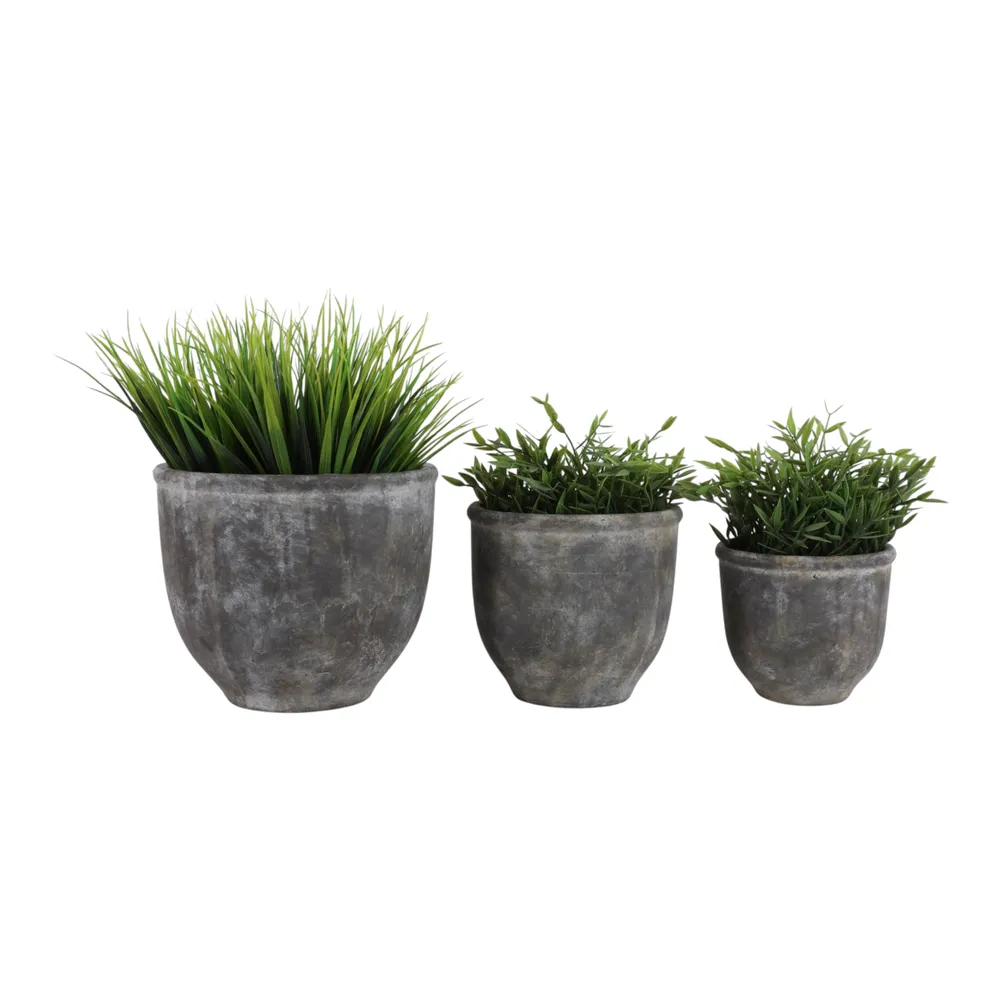 HAYFORDWAY SET OF 3 ORANGE PLANTER 8 (IN)