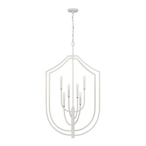 Continuance 26'' Wide 6-Light Pendant - White Coral 2