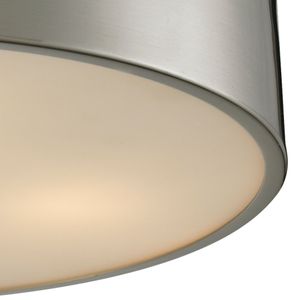 Simpson 14'' Wide 3-Light Flush Mount - Brushed Nickel 4