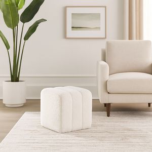 TRUEVIEW WHITE OTTOMAN 16 (IN) 11