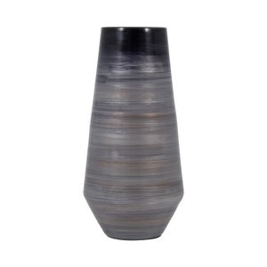 RIDERROSE GRAY GLASS VASE 15 (IN) 1