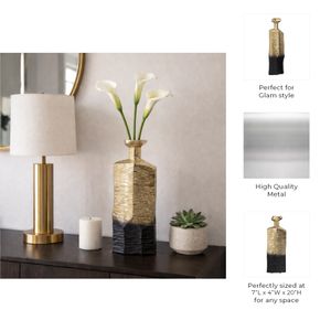 MAXWICK BLACK VASE 20 (IN) 11