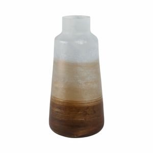 ORIONPARK WHITE GLASS VASE 17 (IN) 5