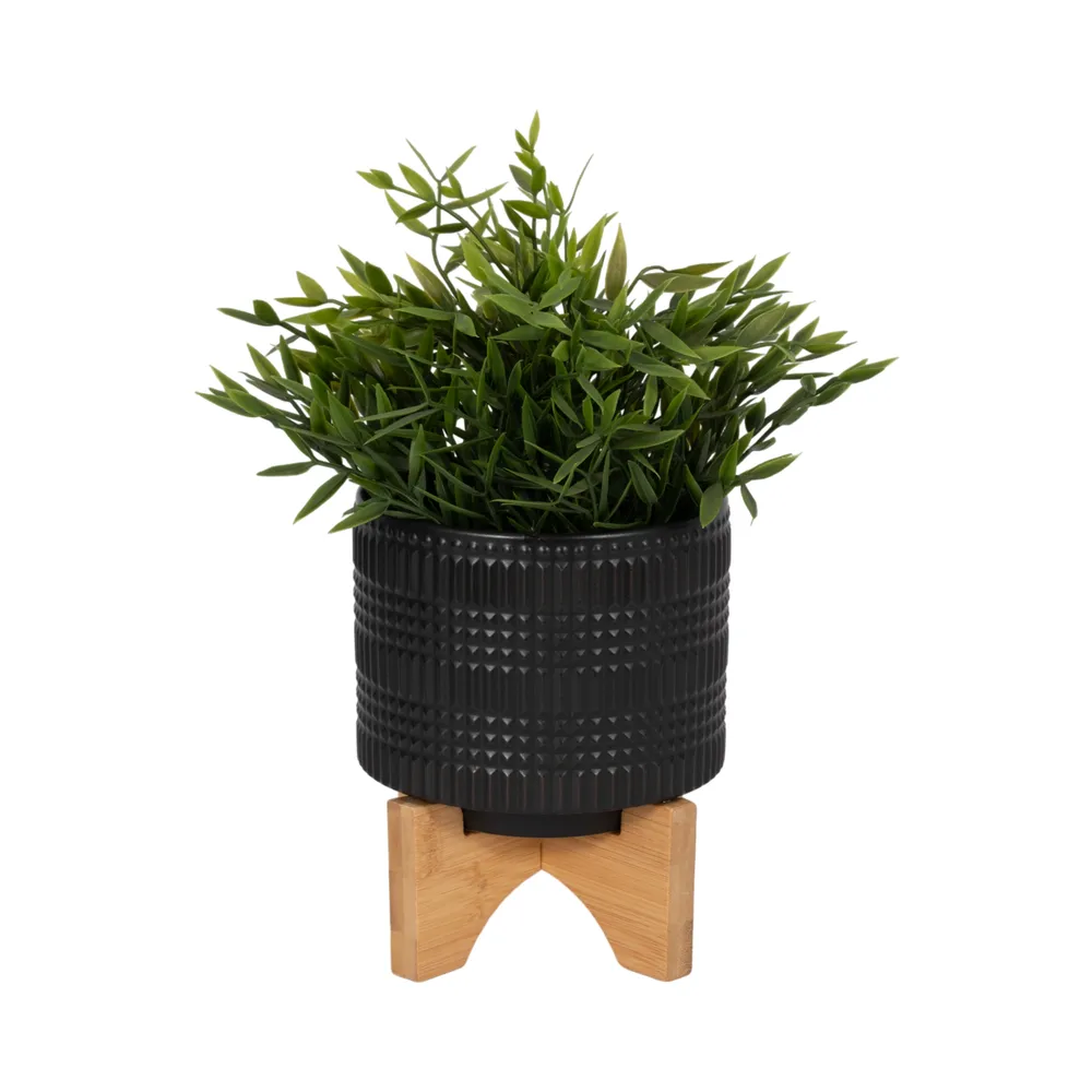 LYNNWELL BLACK PLANTER 5 (IN)
