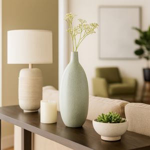 HOLTONOAK GREEN VASE 21 (IN) 2
