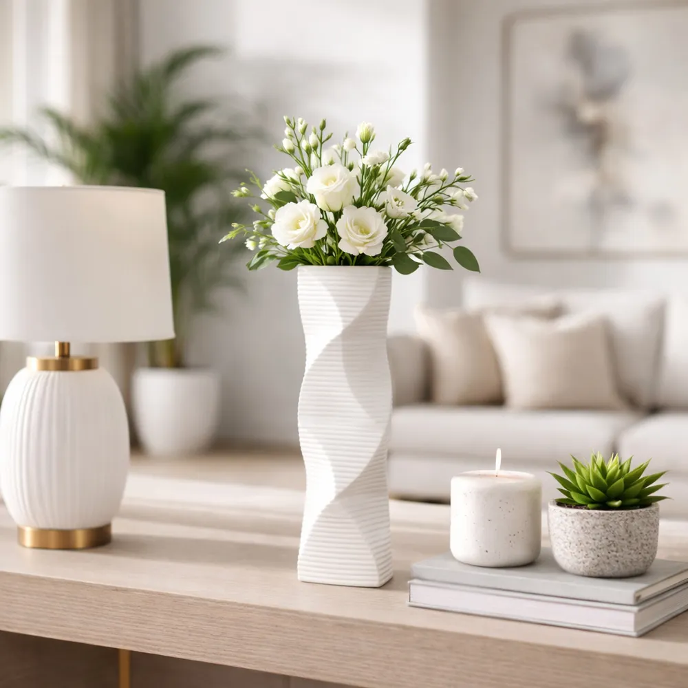 CASEYWAY WHITE VASE 16 (IN)