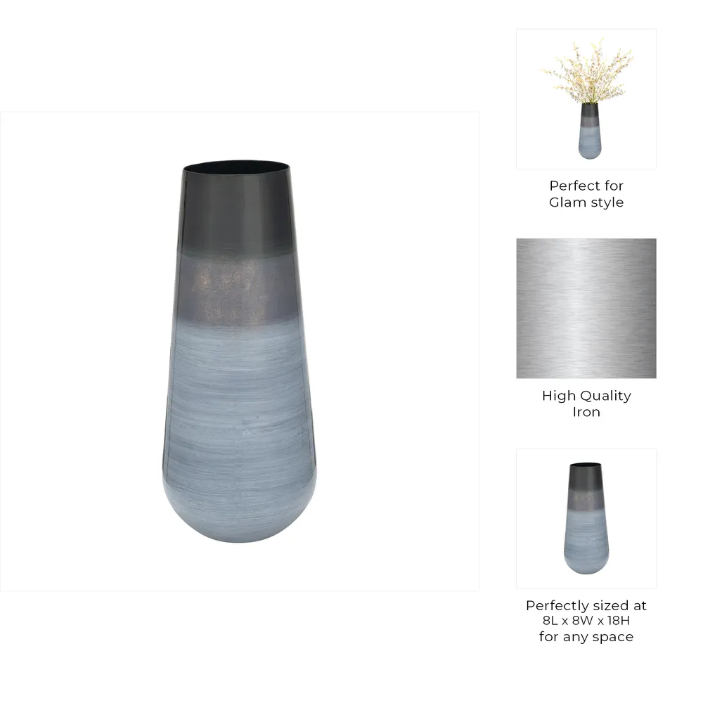 DAWSONMILL GRAY VASE 18 (IN)