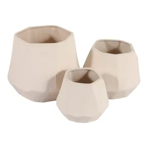 SLATERMILL SET OF 3 WHITE VASES 7 (IN) 7