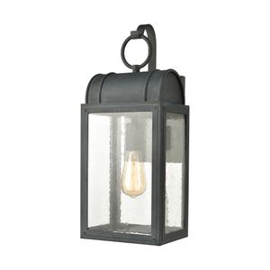 Heritage Hills 19'' High 1-Light Outdoor Sconce - Aged Zinc 1