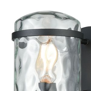 Torch 17'' High 1-Light Outdoor Sconce - Charcoal Black 2