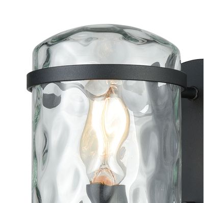 Torch 17″ High 1-Light Outdoor Sconce - Charcoal Black