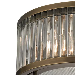 Linden Manor 12'' Wide 2-Light Flush Mount - Aged Brass 3