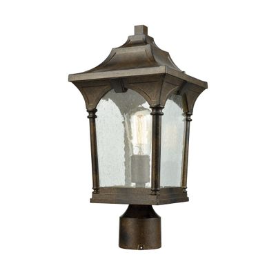 Loringdale 17″ High 1-Light Outdoor Post Light - Hazelnut Bronze