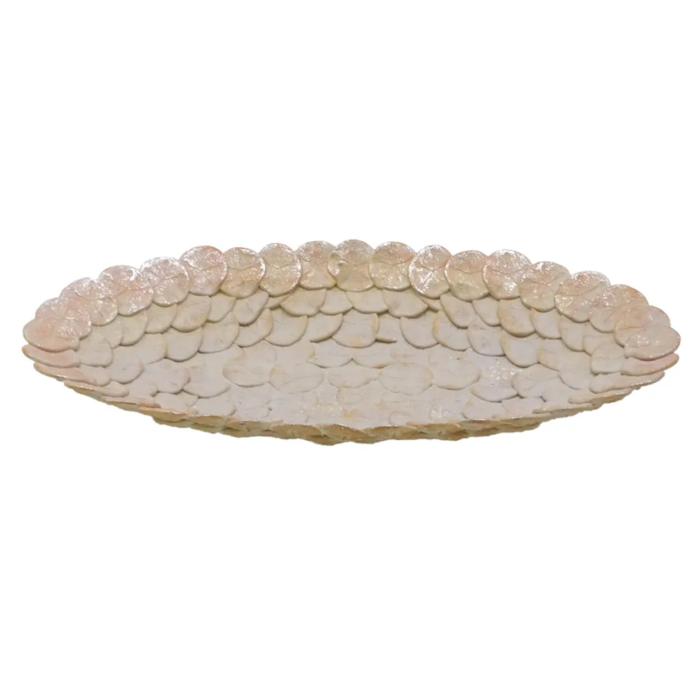 16" OVAL SAND DOLLAR PLATE