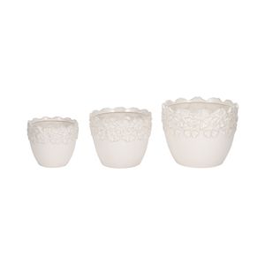 SLATERGATE SET OF 3 IVORY PLANTER 10 (IN) 3