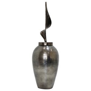 GUNNARGROVE GRAY GLASS VASE 26 (IN) 1