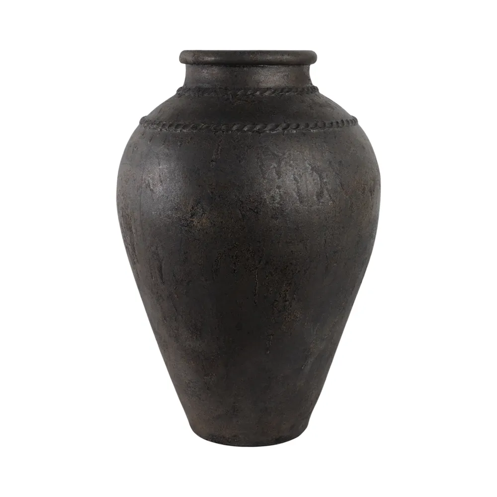 GRAYDONBEACH BLACK VASE 30 (IN)