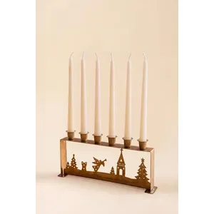 Antique Gold Table Top Christmas Candelabra 4