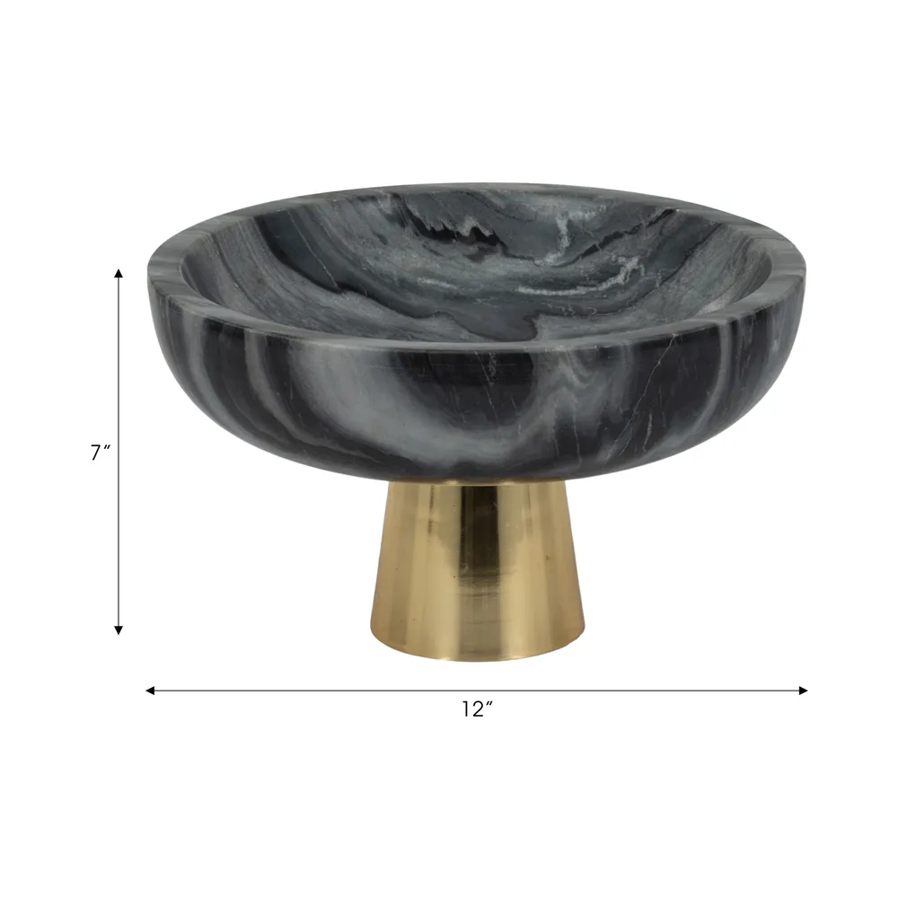 CARVERROSE GRAY BOWL 8 (IN)
