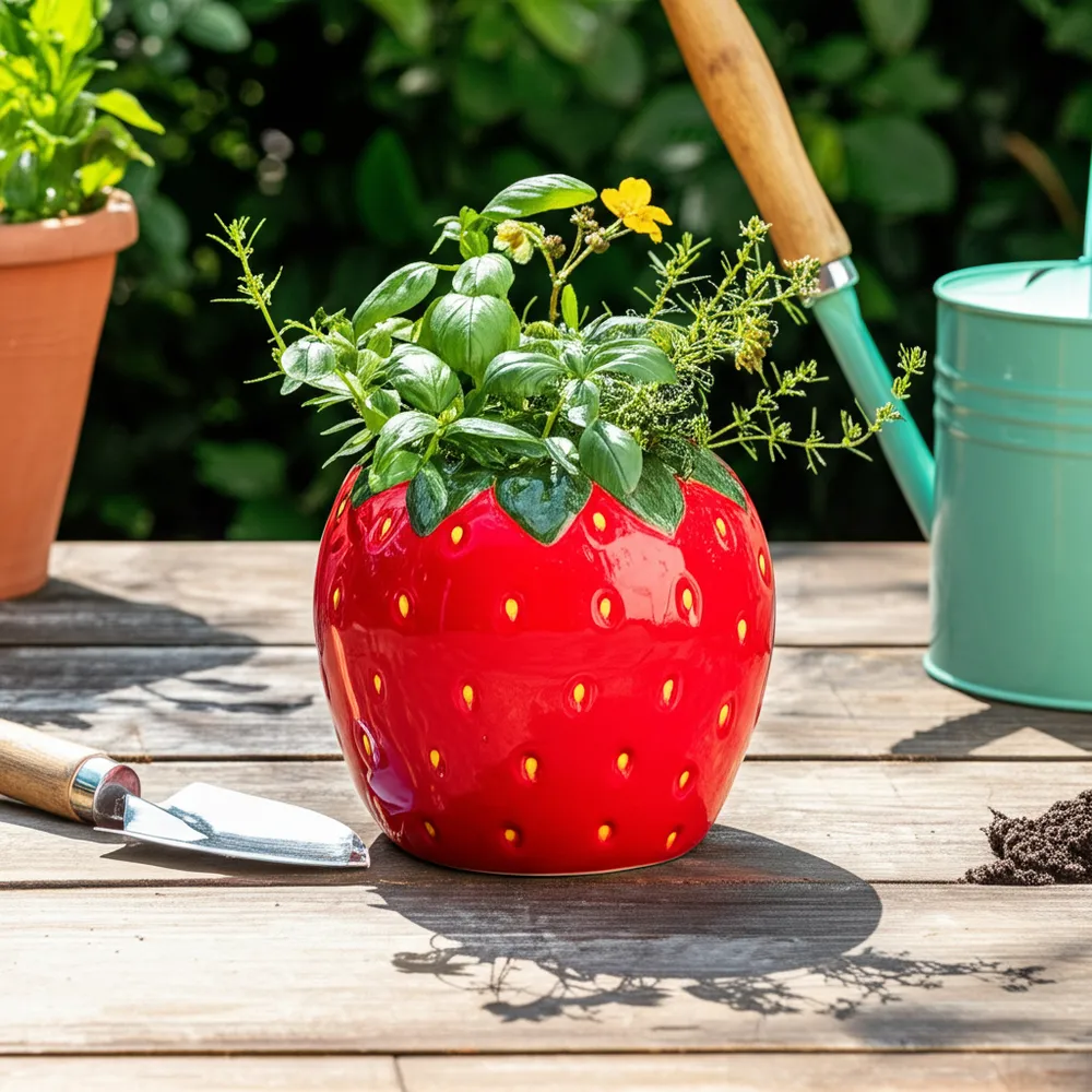FINCHMOOR RED PLANTER 6 (IN)