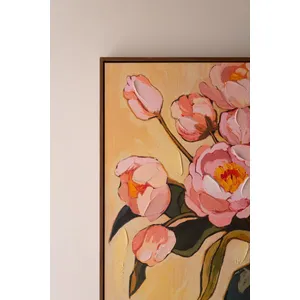 Framed Peonies in a Vase Painting 5