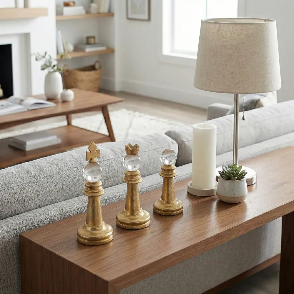 BRYNSTONE SET OF 3 GOLD DECOR 10 (IN)