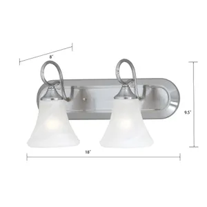 Elipse 18'' Wide 2-Light Vanity Light - Brushed Nickel 2