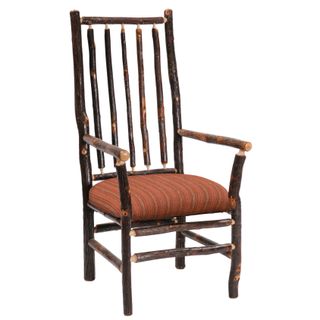 Hickory High Back Spoke Back Arm Chair - 
Cinnamon Seat
