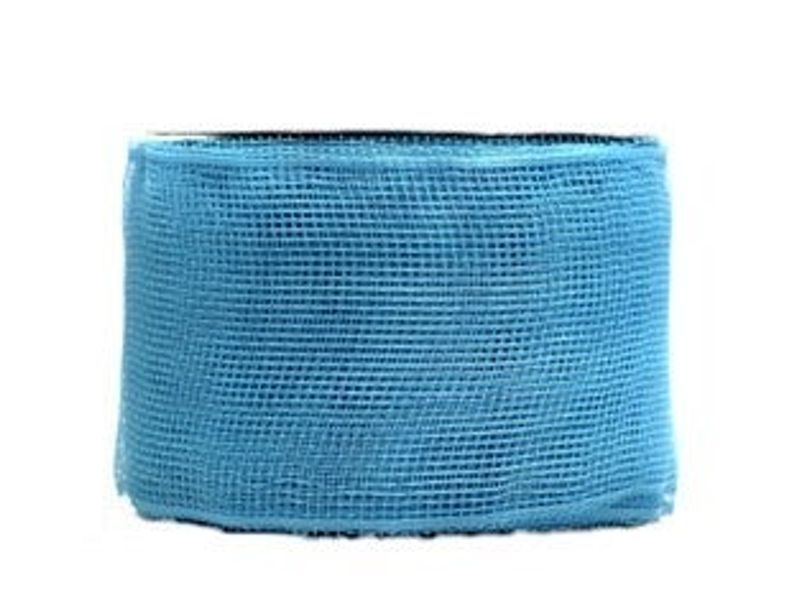 4" x 25yds Mesh, Baby Blue 1