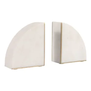 COREYFIELD SET OF 2 WHITE BOOKENDS 5 (IN) 1